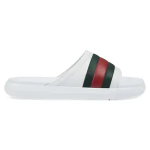 Gucci Web Slide Sandal White Green Red (men) by StockX