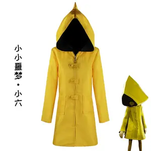 Little nightmares Little Six cosplay costume; Little nightmares performance costume; Game for adults; Hungry child; Adult