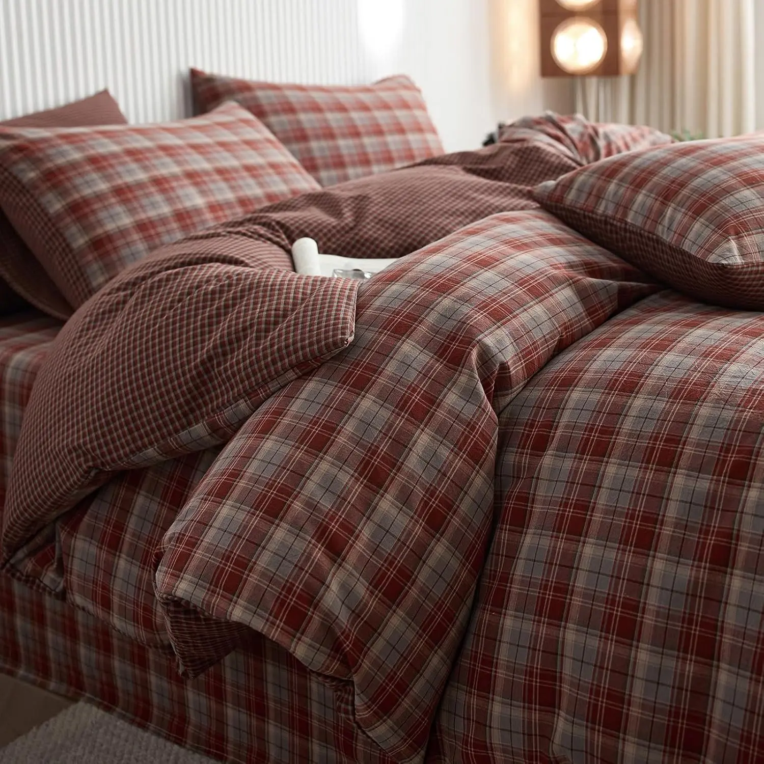 L04# Red Blue Plaid
