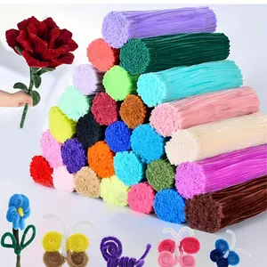 600-Piece Colorful Tube Cleaning Sticks DIY Craft Set - Craft Art Materials, Suitable for DIY Flower Holiday Bouquets and Decorations - Perfect Gift for Christmas, Birthdays, and Graduations