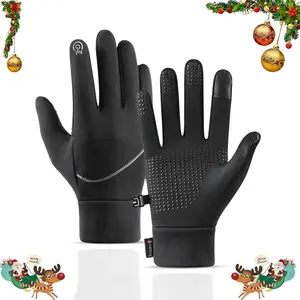 Winter Gloves, Touch Screen Thermal Warm Motorcycle Gloves, Outdoor Sports Gloves, Suitable for Running, Cycling, Biking, Hiking, Driving, Walking, Typing, Freezer Work, Sports, Soccer, Shooting, Gaming