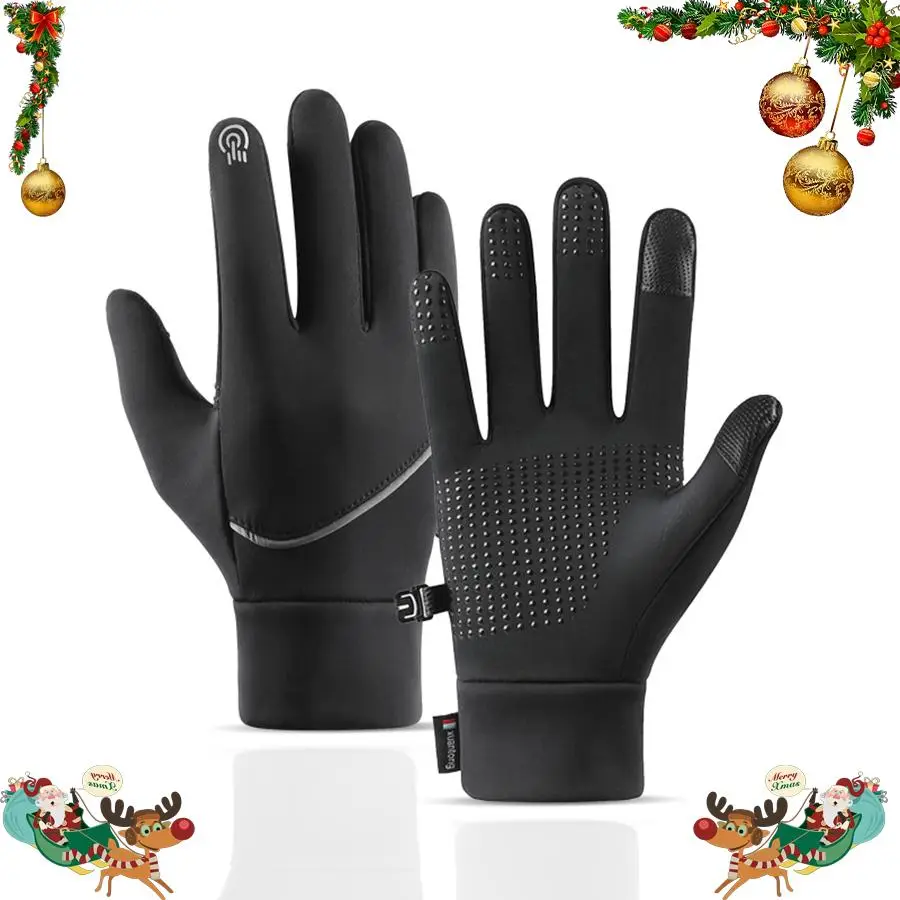 Winter Gloves, Touch Screen Thermal Warm Gloves, Suitable for Running, Cycling, Biking, Hiking, Driving, Walking, Typing, Freezer Work, Sports, Soccer