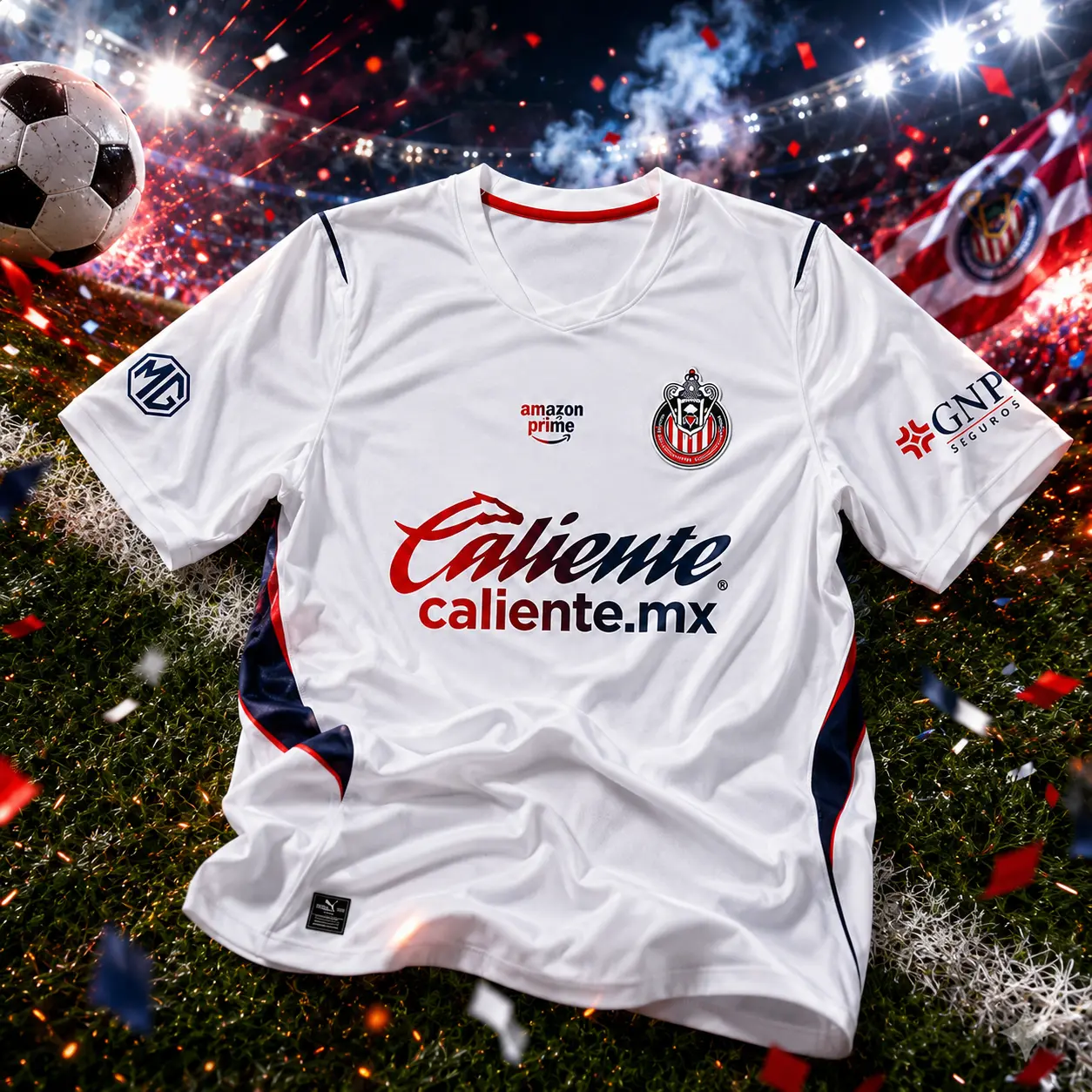 White Chivas Away Jersey 26-27 – Lightweight Quick-Dry Soccer Shirt for Stadium, Training & Everyday Style