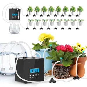 Automatic Watering System for Potted  | Indoor  Waterer with Programmable Timer, Dual Self-Priming Pumps, Drip Irrigation Kit for Up to 20