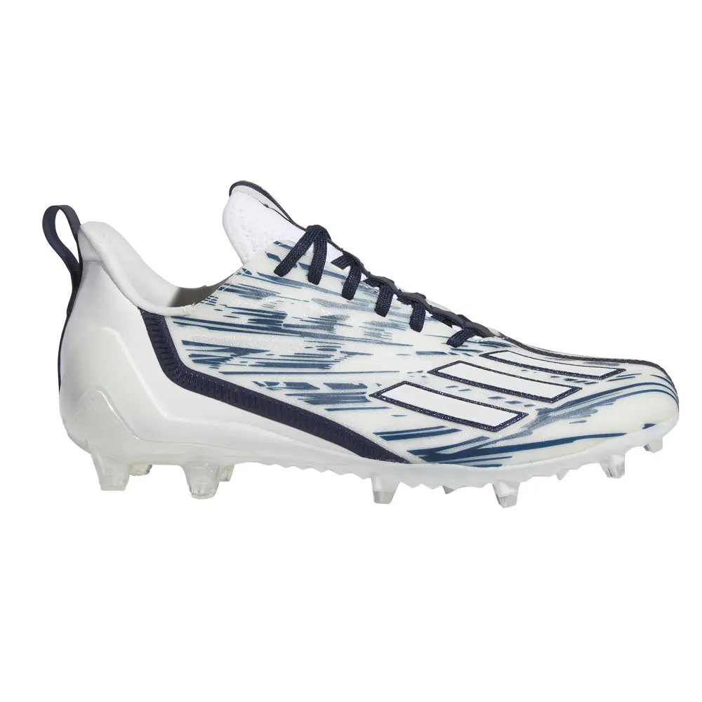 adidas Mens Adizero Football Sneakers Shoes - Blue, White adidas Mens Adizero Football Sneakers Shoes - Blue, White