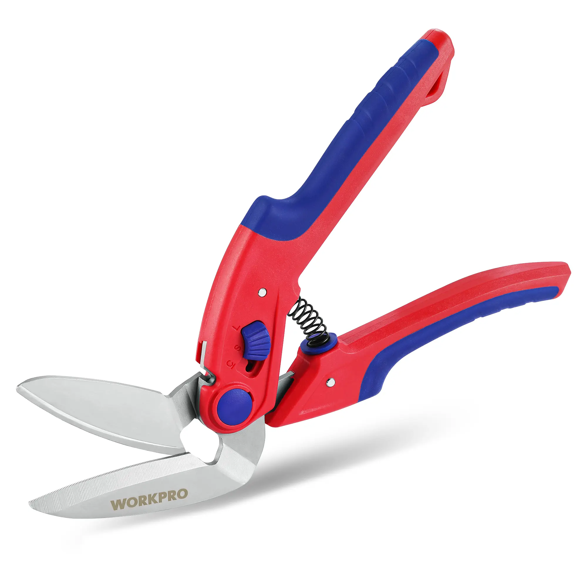 #toolupgrade WORKPRO 10 inch Scissors All Purpose Heavy Duty Stainless Steel Multipurpose Industrial Scissors for Carpet, Leather, Vardboard, Gardening