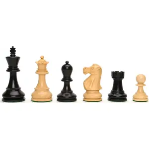 WE Games Jacques Style Chess Pieces, Weighted with 3.65 in. King