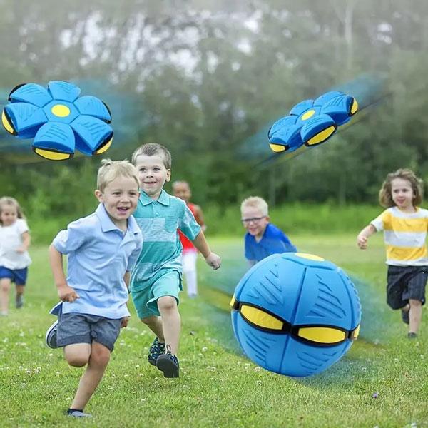 Magic Bouncing Ball, Magic Ball 6-Light Dual Form – Pop up, Flying Saucer Bouncy, Interactive Bouncing Balls for Parent, Outdoor Interactive Magic Meta Ball