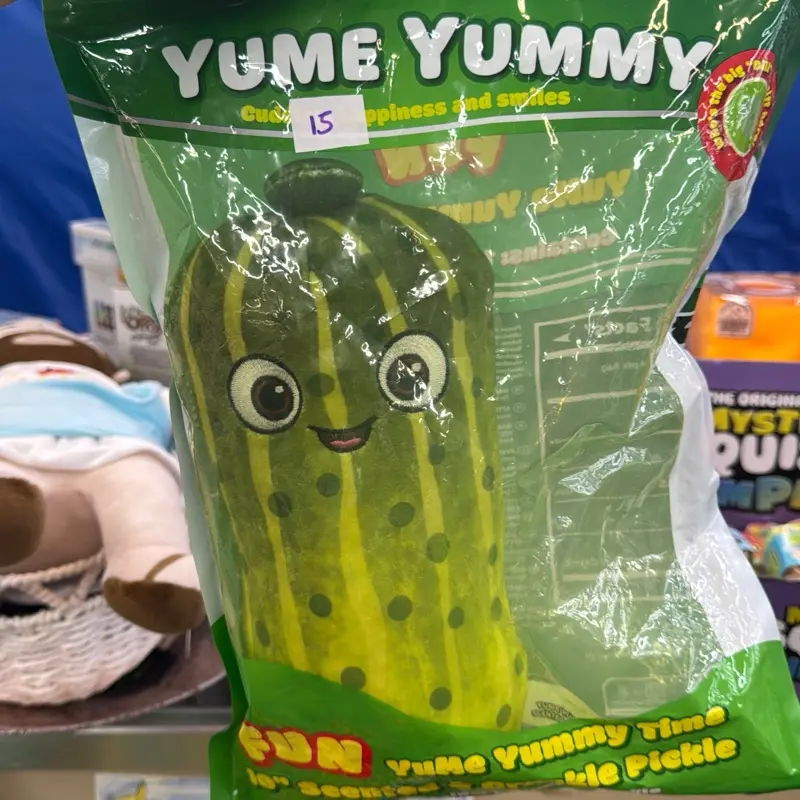 Giant cracker barrel pickle stress relief toy