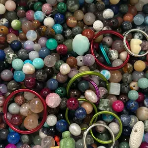 DIY Bracelet Kit: Beads, String, Needle, Charms - Make  5+ Bracelets