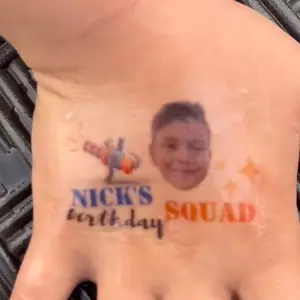 Custom Temporary Tattoo - 2” x 2”, Temporary Tattoos