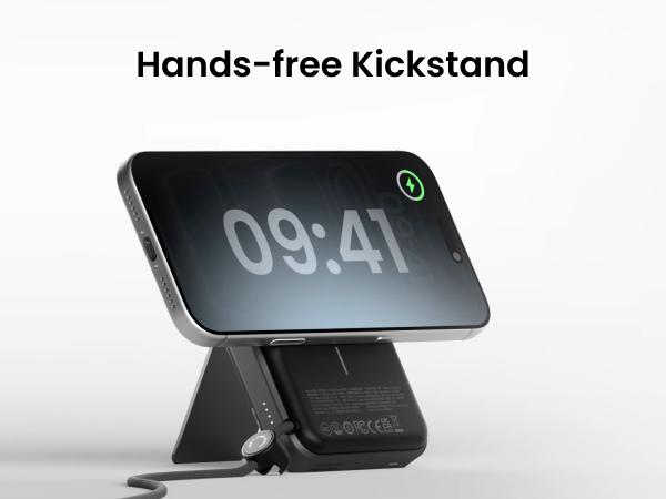 SHARGE ICEMAG 3 MagSafe Portable Charger, Qi2.2 25W Magnetic Power Bank 10000mAh 35W USB-C Fast Charging, with Active Cooling& Built-in Cable, Transparent RGB Design for iPhone 17e/16/15 Series