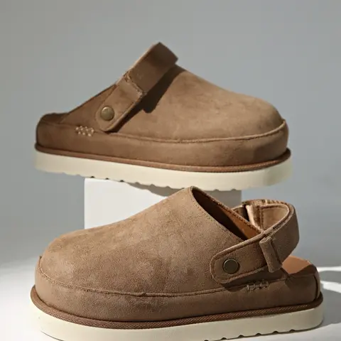 Spring Summer New Large Size 36-43 Open Toe Slippers Thick Sole Casual Lazy Shoes One-Piece Slip-On, Fashion Design for Daily Wear and Outdoor Activities, Thick Soled Slippers