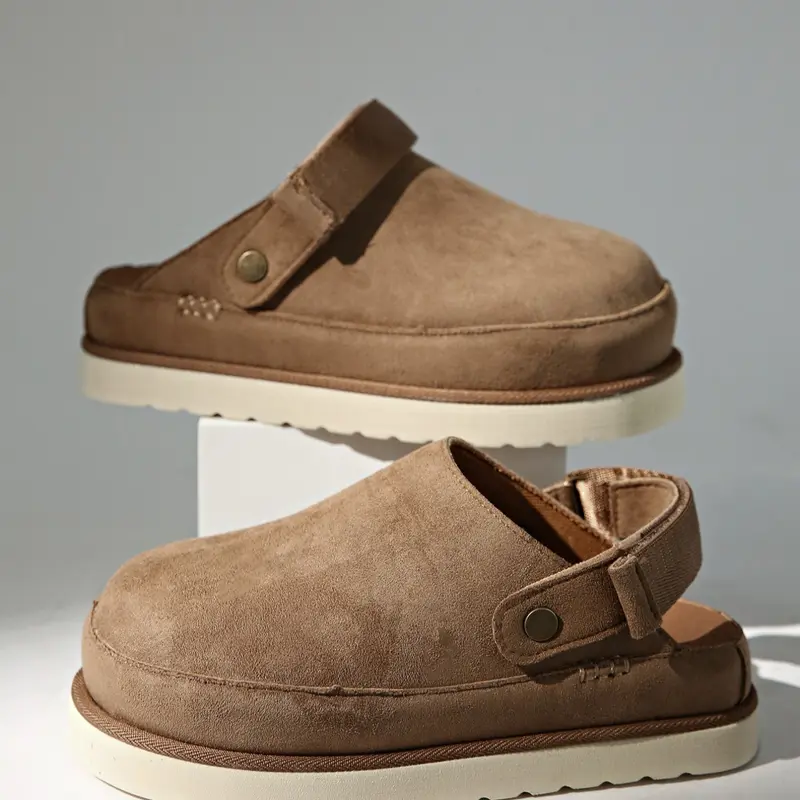 Spring Summer New Large Size 36-43 Open Toe Slippers Thick Sole Casual Lazy Shoes One-Piece Slip-On, Fashion Design for Daily Wear and Outdoor Activities, Thick Soled Slippers