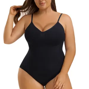 SeSe Code Women's Tummy Tuck Tank Top Seamless Sculpting Thong Body Shaper Body Suit