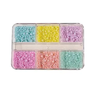 Multi Color Nail Studs Round Nail Art Jewelry Caviar Beads For Nails Mini