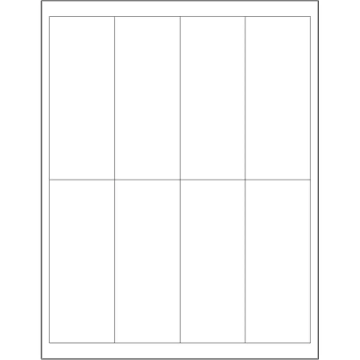 212 MAIN Rectangular Laser/Inkjet Labels, 2x5 in Permanent Glue Adhesive Stickers, Self-Adhesive Label Printing Stickers for Laser Printers & Office Supplies - 800-Count Pack, Self Adhesive Stickers