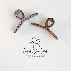Acrylic Leopard Claw Clip – Classic Tortoise Shell Hair Clip in 2 Colors