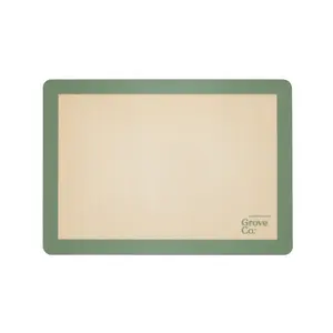 Grove Co. Silicone Baking Mat Non-Stick Reusable Easy Clean Eco-Friendly 16.3 IN x 11.5 IN Heat Resistant 446°F Flexible Fiberglass with Silicone Coating