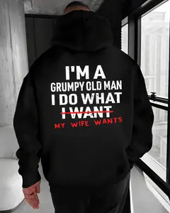 I’m a Grumpy Old Man My Wife Wants Funny Husband Hoodie – Marriage Humor Sweatshirt for Men, Sarcastic Quote Apparel