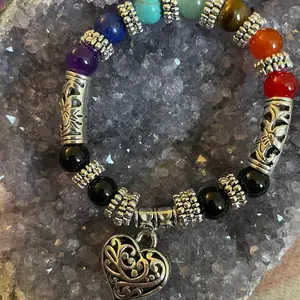 Chakra Alignment Bracelet with Heart