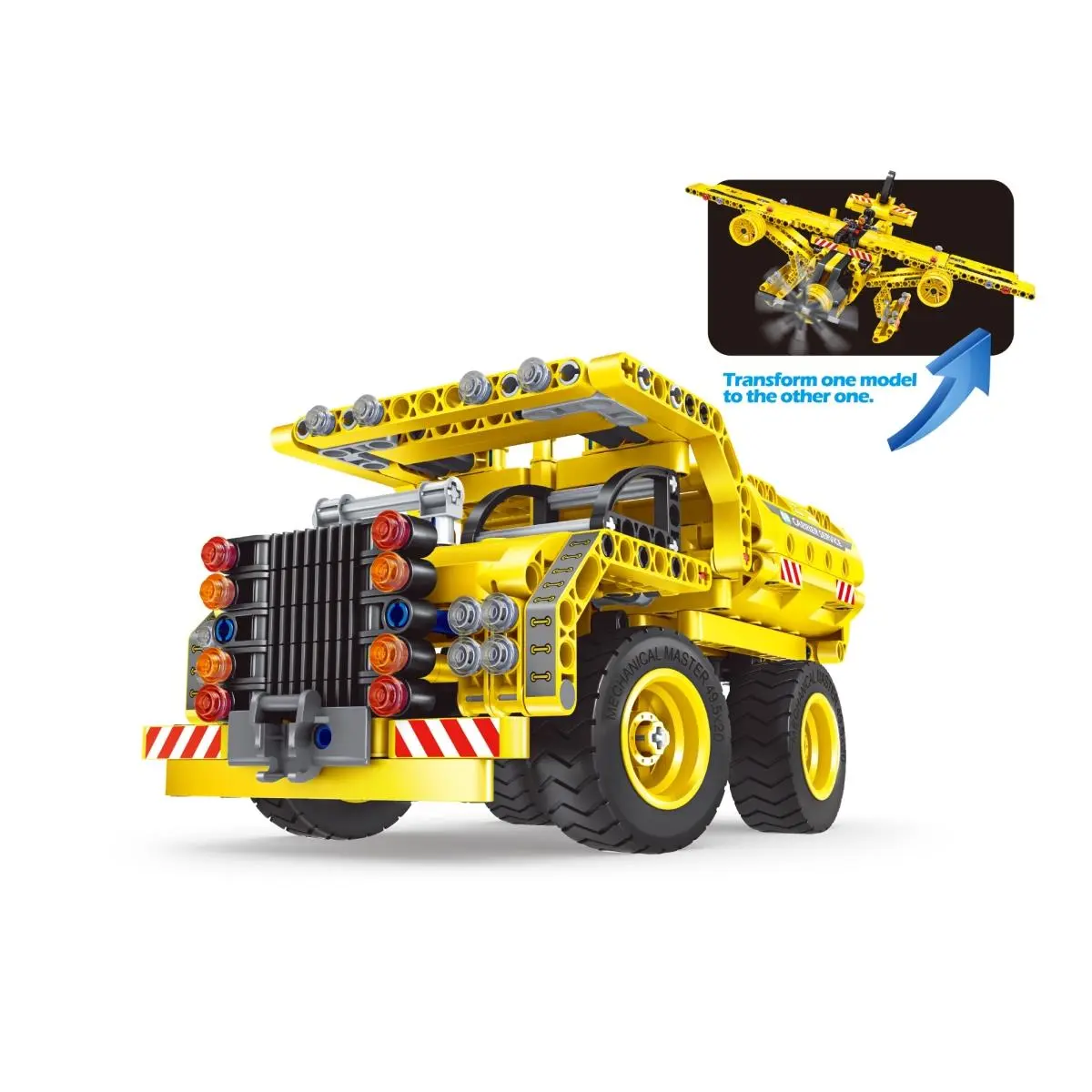 212 MAIN Small Animal Durable Educational Construction Toy Kit - 361 Plastic Bricks, 6-8 Years Learning Engineering Toy, Aids Child Development, Builds Dump Truck & Airplane for Pet Play