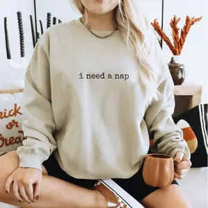 I Need a Nap Unisex Crewneck Sweatshirt - Comfortable Cotton Fabric