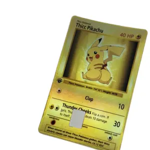 Poke Nostalgic style Thicc Pika Style Credit Card Sticker Cover - Funny Trending Joke Debit Skin