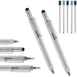 6-in-1 Multi-Function Pen, Ballpoint Pen with Measuring and  Ruler,  and Touchscreen Devices, is a   for  and Family (2 )