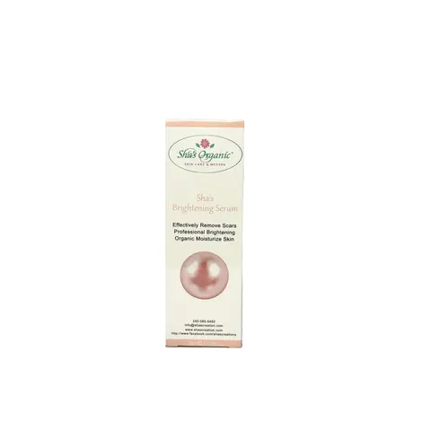 Sha's Organic Skincare Bright Whitening Serums & Essences - Alcohol-Free Organic Face Moisturizer with Butylene Glycol to Hydrate, Lighten, Even Skin Tone, Boost Radiance for Adults
