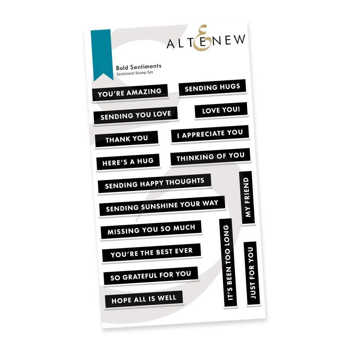 Bold Sentiments Stamp Set
