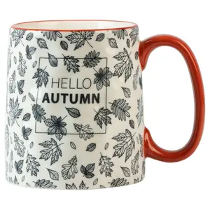 10 Strawberry Street Set of 4 Fall Bella Mug