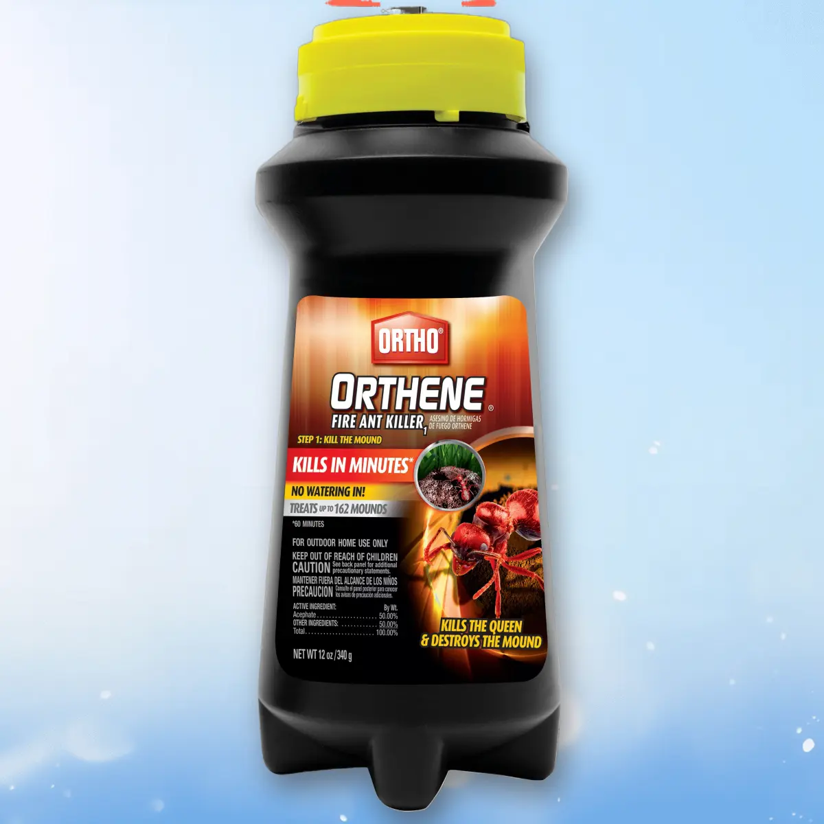 Ortho Orthene Dry Powder Chemical Pesticide Fire Ant Killer1, Home Lawns Insect-Control, Kills Queen, Destroys Mound (Up to 162 Mounds), 12 oz.03 Outdoor Pest Control