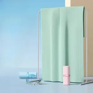 Swim Chamois Towel Shammy Sports Swimmers Towel for Diving Swimming Triathlons and Other Water Sports(23.6 x 31.5 inch and 31.5 x 51.2 inch,Blue, Green,  Gray, Pink)