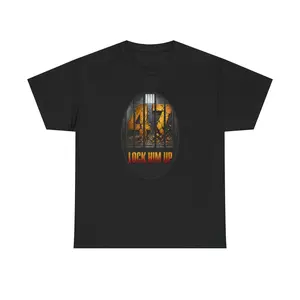 Lock Him Up Tee | Political Protest Statement Shirt - anti-MAGA, anti-Trump, pro-democracy tee, hold Trump accountable, gift for men or women, justice must be served