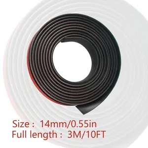 10FT-T Shape Sunroof Sealing Strip Windshield Rubber Seal Car Weather Stripping Trim for Car Front Rear Windshield (14mm) Truck Accessories Vehicle