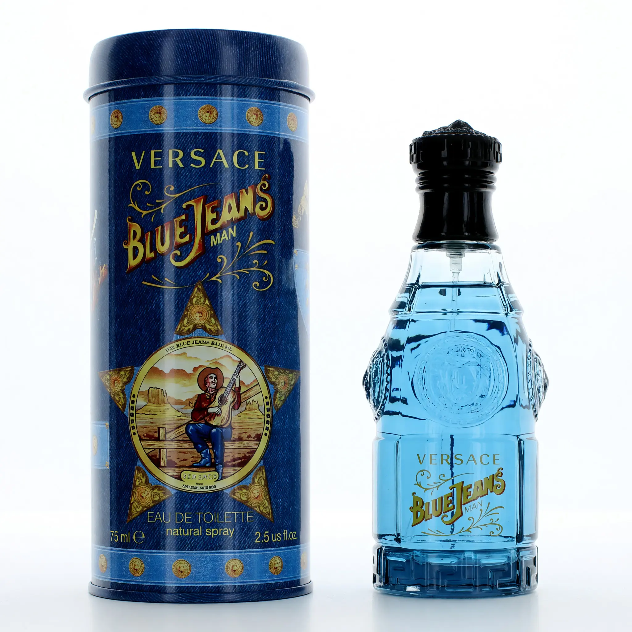 Versace Blue Jeans Men's Citrus-Wood 2.5 oz EDT Spray