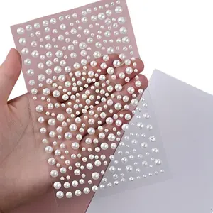 325pcs 3D Face Gem Stickers, Pearl Design, Pearl Pattern, Shiny Perfect, Effortless, Suitable for Y2K Music Festival Makeup, Parties, DIY Crafts