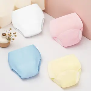 4pcs Leak-Proof Breathable Training Pants, Soft Washable Reusable for Boys & Girls, Nighttime Potty Training Tool, Seasonal Use, Baby Gift, Reusable Diapers