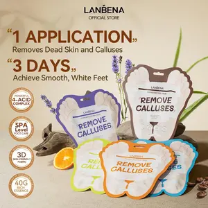 LANBENA  Exfoliating Foot Mask | At-Home Exfoliation for Rough Skin & Calluses | Nourishing Foot Care