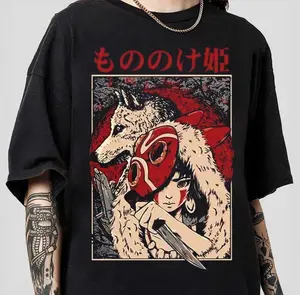 Vintage Princess Mononoke T-Shirt, Princess Mononoke Shirt, Mononoke Y2K Vintage Shirt, Anime Tee, Anime Lover Gifts