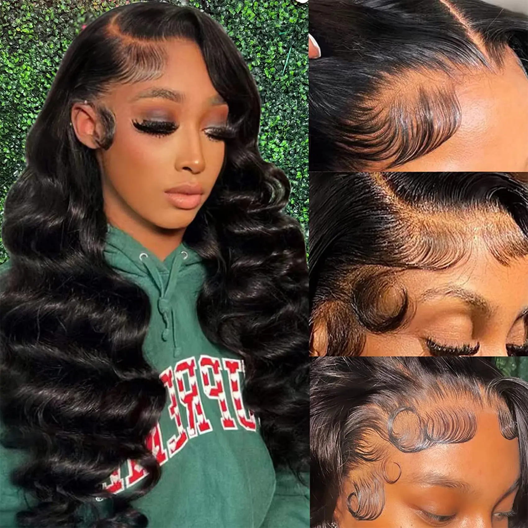 [Outlet Sale]Megeen 13x4,13x6 Body Wave Lace Front Wigs 12A Brazilian Human Hair Lace Frontal Wig Pre Plucked With Baby Hair180% Density Remy Hair For Black Women