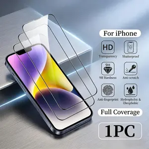 Non-Prying Prevention Screen Protector for iPhone 16/15/14 Pro Max Series, 9H Scratch Resistant, Fingerprint Resistant, Military-Grade Shatterproof Shockproof, HD, for Outdoor Use