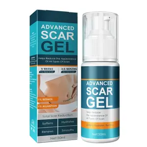 Scar Cream, Advanced Scar Gel for Old & New Scars, Professional Scar Removal Cream For Surgical Scars, Face, Body, Leg, Acne, Stitches, Burns, C-Section, Keloids, 1.76oz
