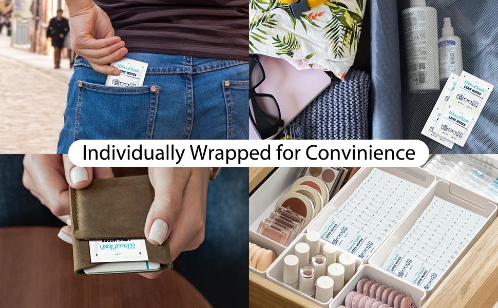 200 Count Lens Wipes for Eyeglasses, Eyeglass Lens Cleaning Wipes Pre-moistened Individually Wrapped Sracth-Free Streak-Free Eye Glasses Cleaner Wipes for Sunglass, Camera Lens, Goggles