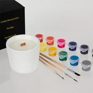 100g/200g DIY Parent-Child Painting Kit Smokeless Non-Toxic Scented Candle Set Gift for your Child