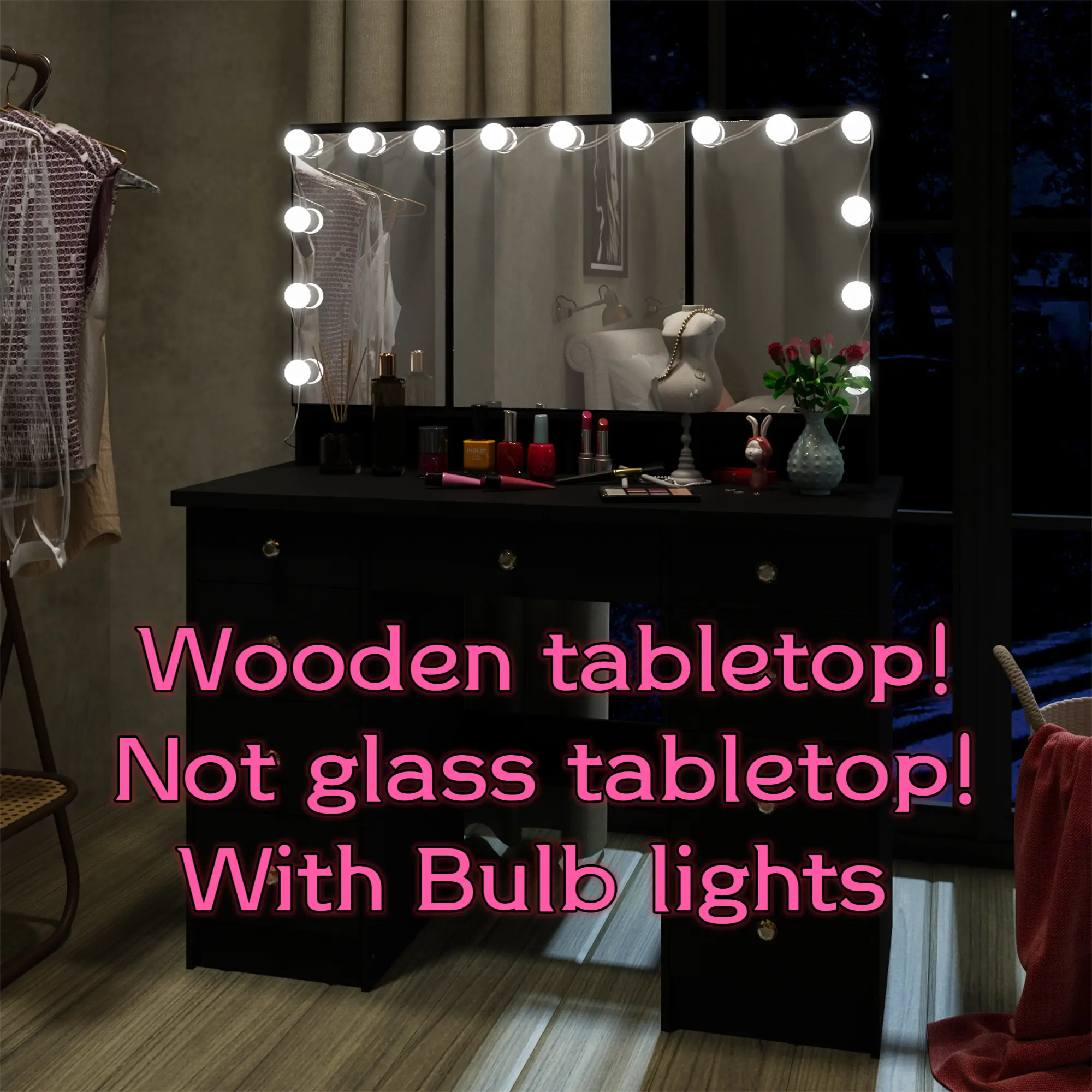 [06]Black Normal Desk-Bulb Light