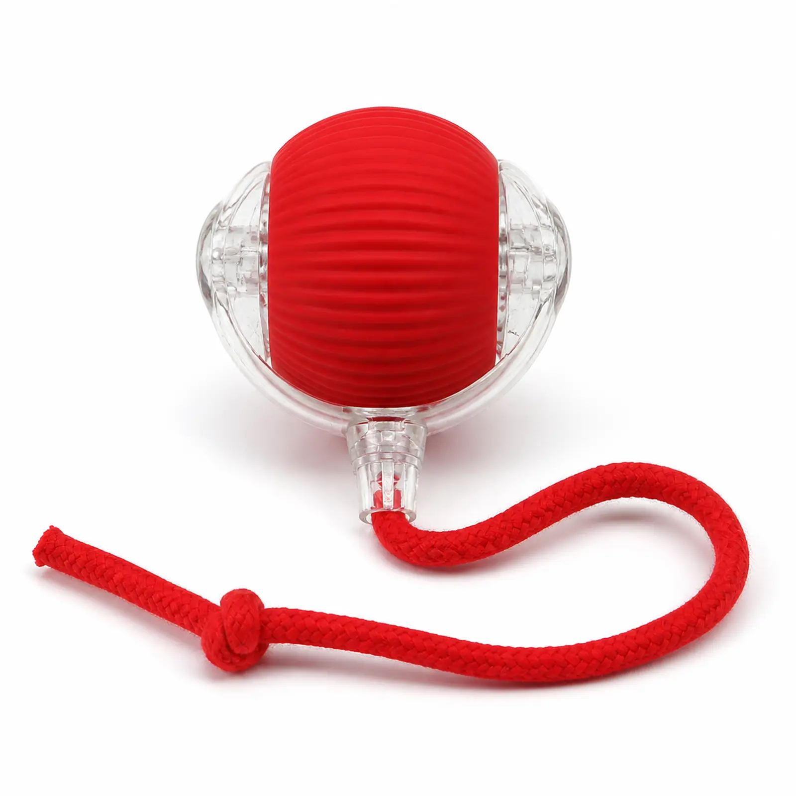 Smart Interactive Cat Ball Toy for Indoor Cats & Kittens - USB Rechargeable with USB Cable, Automatic Rolling Movement, Rope Teaser, Silicone Grip, Encourages Healthy Exercise, Mental Stimulation, Boredom Relief