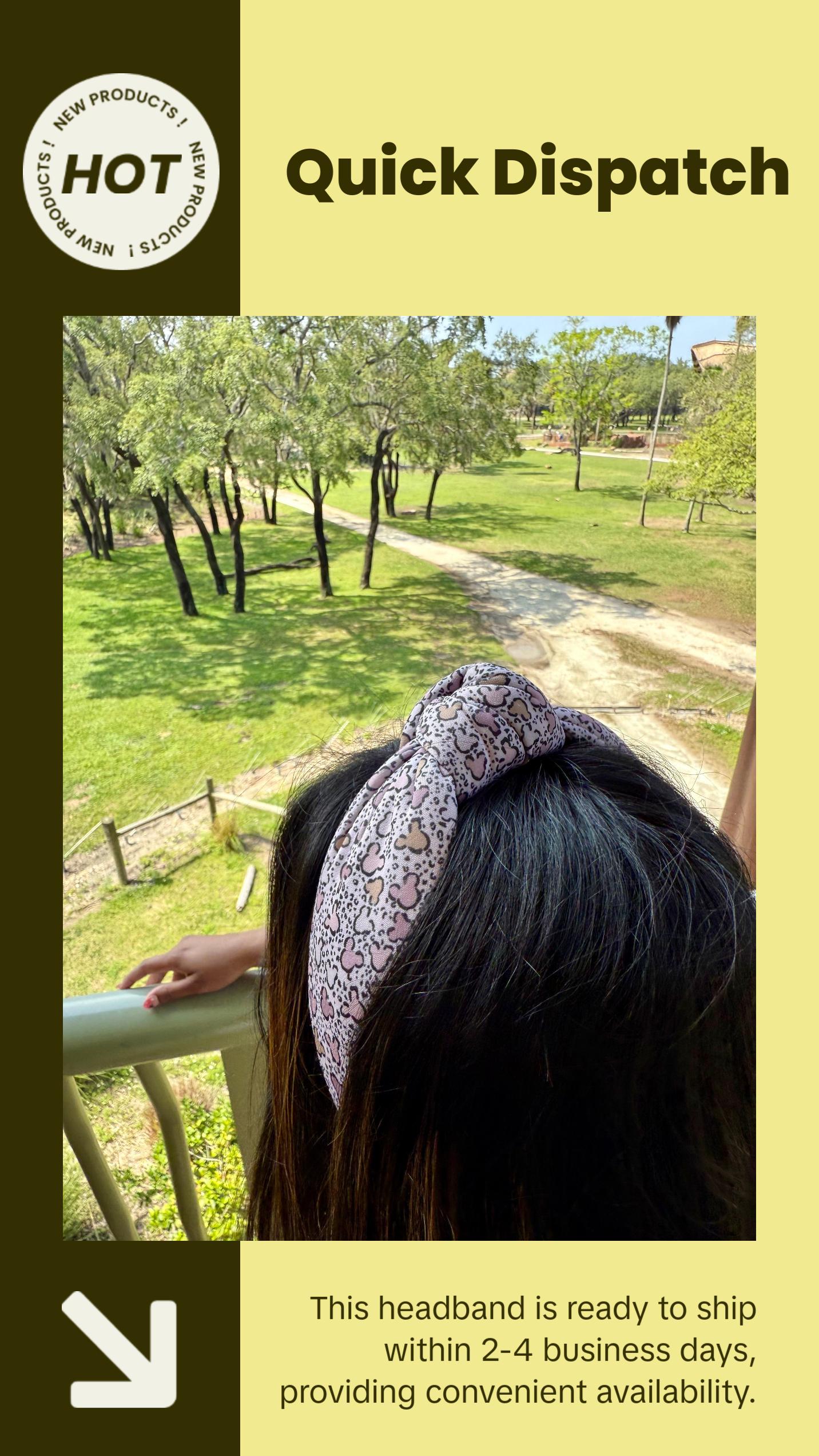 Wild Mouse Headband - Animal Print Design, Soft and Comfortable Fit, Ideal for Everyday Wear