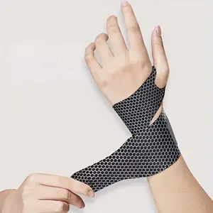 [Wrist Support Brace] 1 Piece Adjustable Breathable Wrist Stabilizer Suitable for Gym, Use, Carpal Tunnel Syndrome - Unisex Wrist Compression Support Band for Hands and Wrist Joints, Suitable for Men and Women, Perfect for Fitness, Office, Daily Use